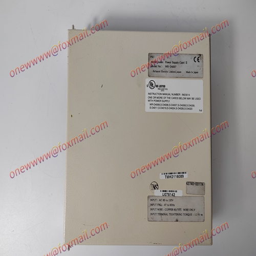 Ryan RELIANCE WR-D4007 Semiconductor Controller Details